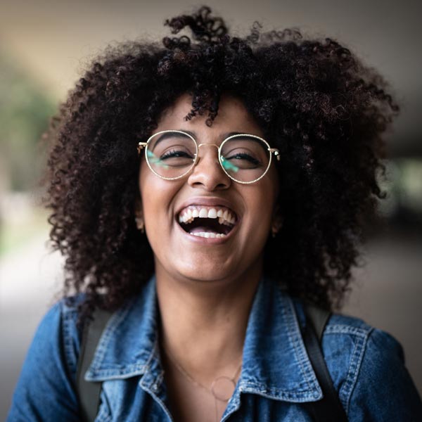 laughing young woman